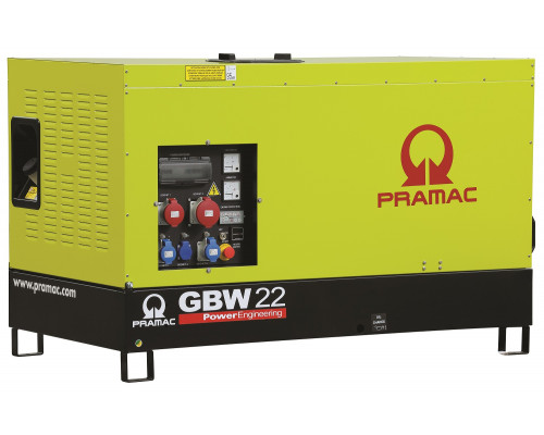 Дизельный генератор Pramac GBW 22 Y 1 фаза в кожухе